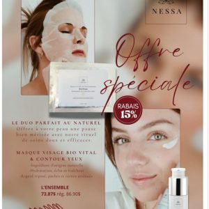 Le duo parfait au naturel    Masque visage Bio Vital & contour yeux